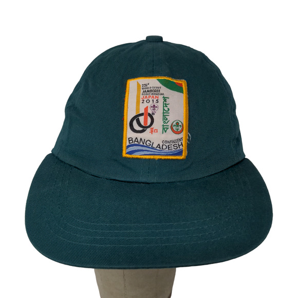 World Scout Jamboree 2015 Japan Strapback Hat Green Embroidered Logo - Picture 1 of 10